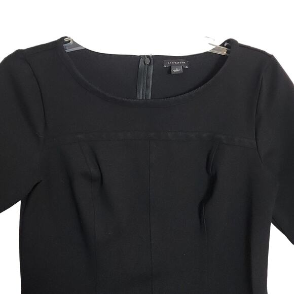 Ann Taylor Black Short Sleeve Dress, 6 - Picture 2 of 8